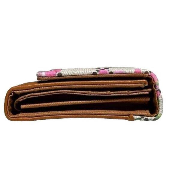 AR New York Women’s Brown Floral Print Wallet Faux Leather NWT NEW Colorful $60 - Picture 3 of 9